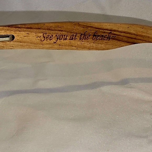 American Flag Frame Zebra Wood Polarized Sunglasses - Picture 5 of 9